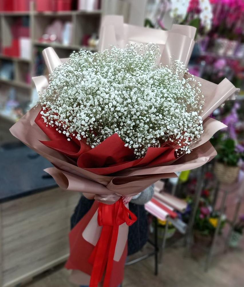 Букет Белые хлопья в Катыр-Юрте Букет цветов из: Гипсофила в Катыр-Юрте